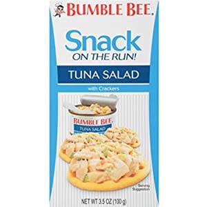 Amazon.com : BUMBLE BEE Snack on the Run! Tuna Salad with Crackers Kit, 3.5 Ounce Kit (Pack of 3), High Protein Snack Food, Canned Tuna, Healthy Snacks for Adults : Grocery & Gourmet Food
