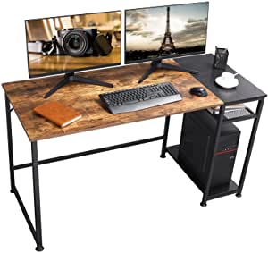 Amazon.com: BEWISHOME Office Computer Desk for Home 55 Inch Study Desk with Height Adjustable 桌子