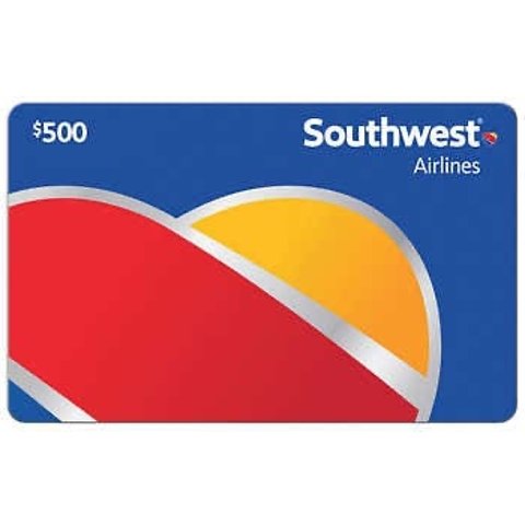 西南航空 价值$500礼卡 折扣特惠