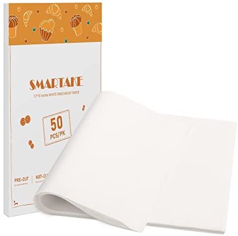 SMARTAKE 白色烘焙垫纸 12x16 英寸 标准尺寸 50张