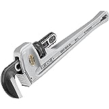 RIDGID 31095 Model 814 Aluminum Straight 14&quot; Plumbing Pipe Wrench, Silver, Made in the USA - Rigid Pipe Wrenches - Amazon.com