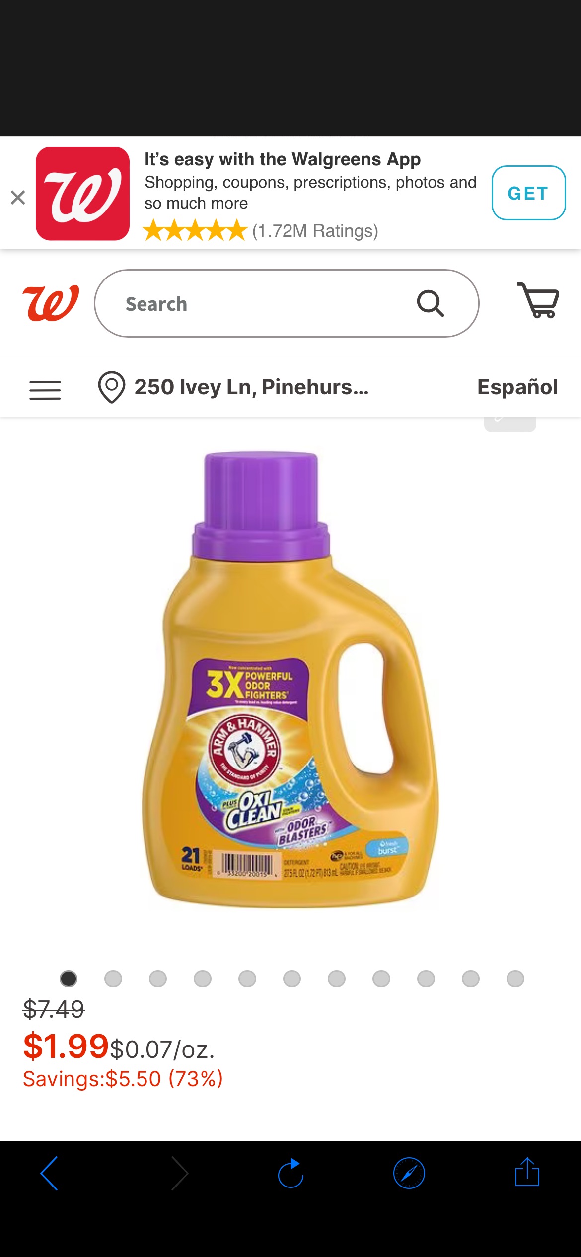 Arm & Hammer Plus OxiClean with Odor Blasters Fresh Burst | Walgreens