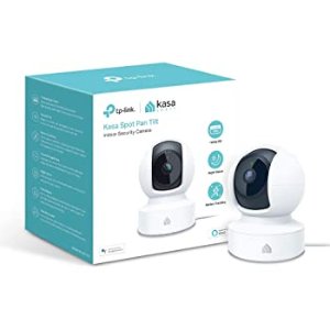 Kasa Dome Indoor Security Camera by TP-Link, 1080p HD Smart Home Pan/Tilt Camera with Night Vision, Motion Detection for Pet Baby Monitor, Works with Alexa & Google Home (KC110)