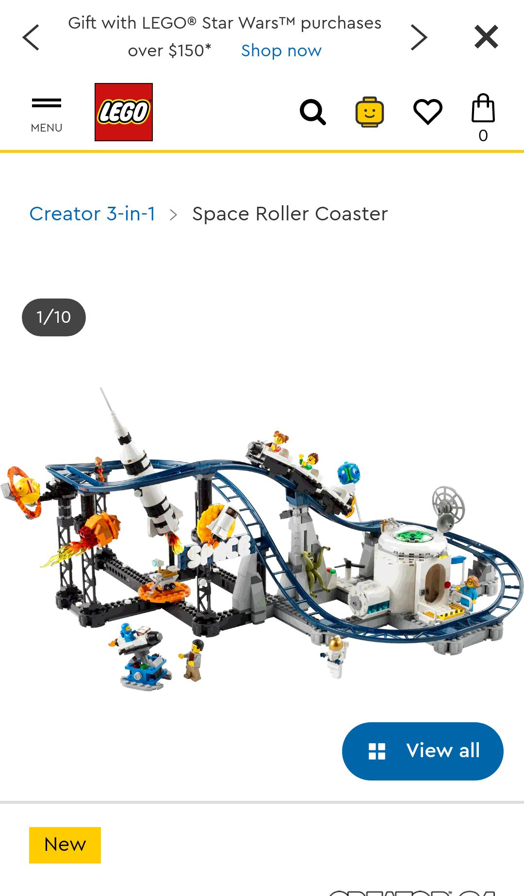 Space Roller Coaster 31142 | Creator 3-in-1 | Buy online at the Official LEGO® Shop US