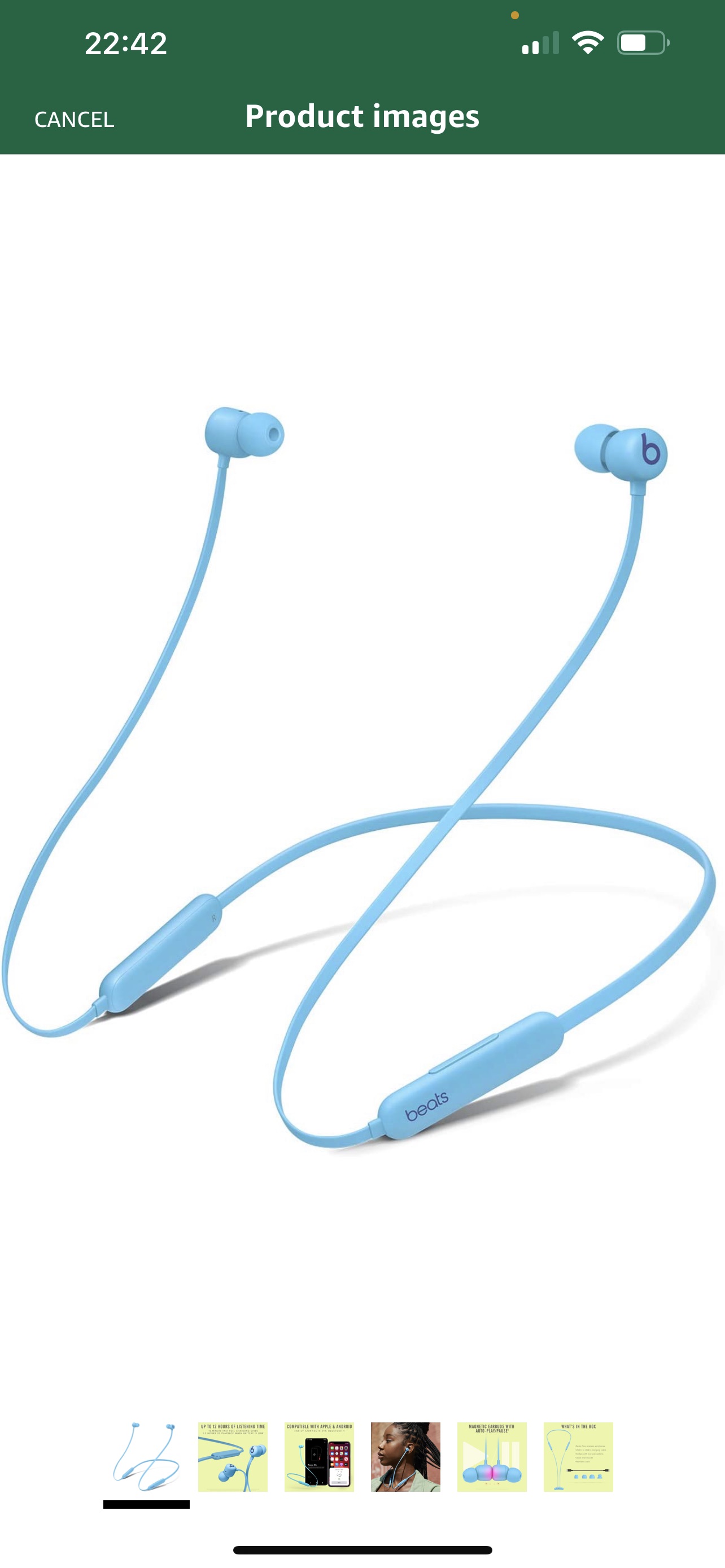 Amazon.com: Beats Flex Wireless Earbuds - Apple W1 Headphone Chip, Magnetic Earphones, Class 1 Bluetooth, 12 Hours of Listening Time, Built-in Microphone - Flame Blue : Everything Else