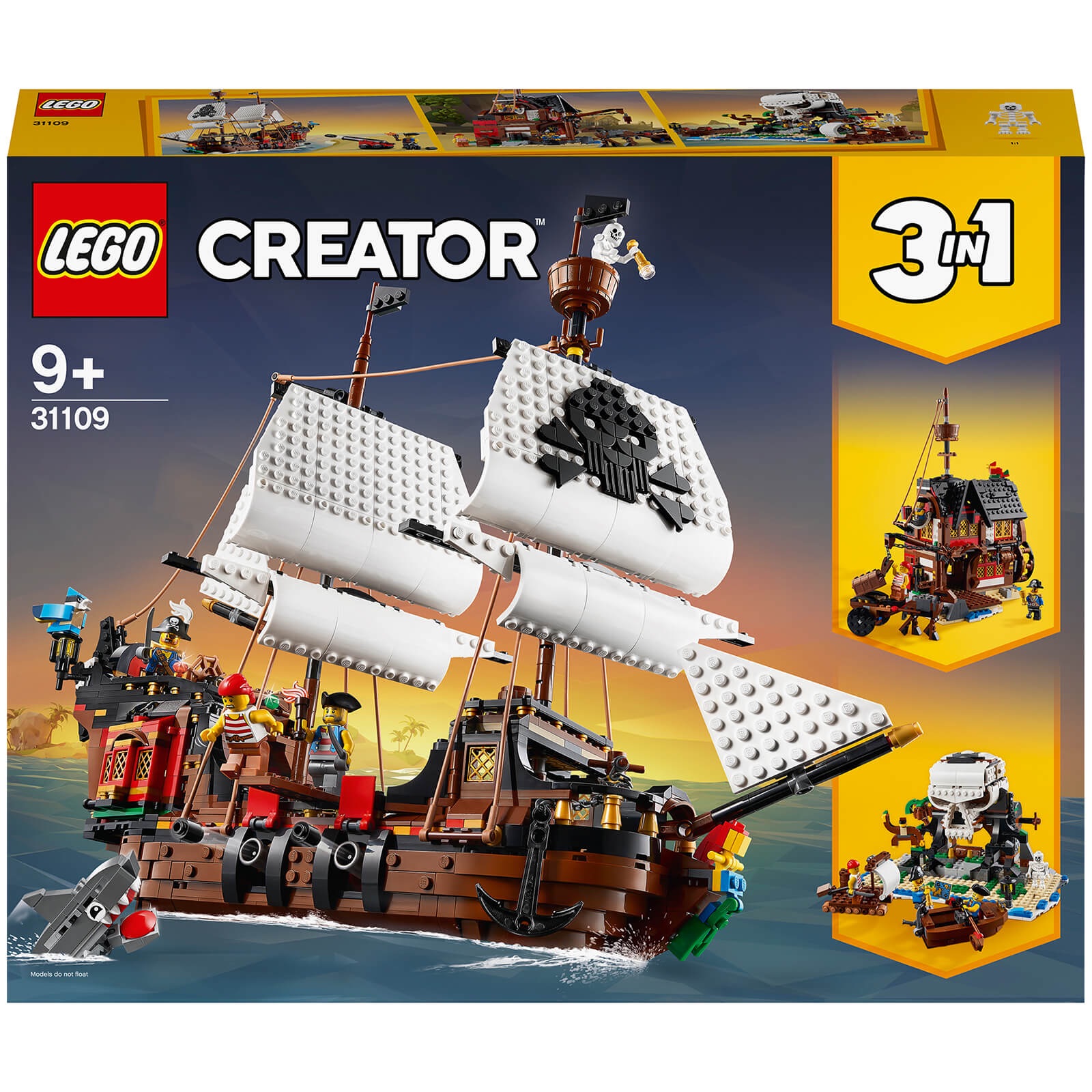 LEGO Creator: Pirate Ship (31109) Toys - Zavvi UK 三合一海盜船