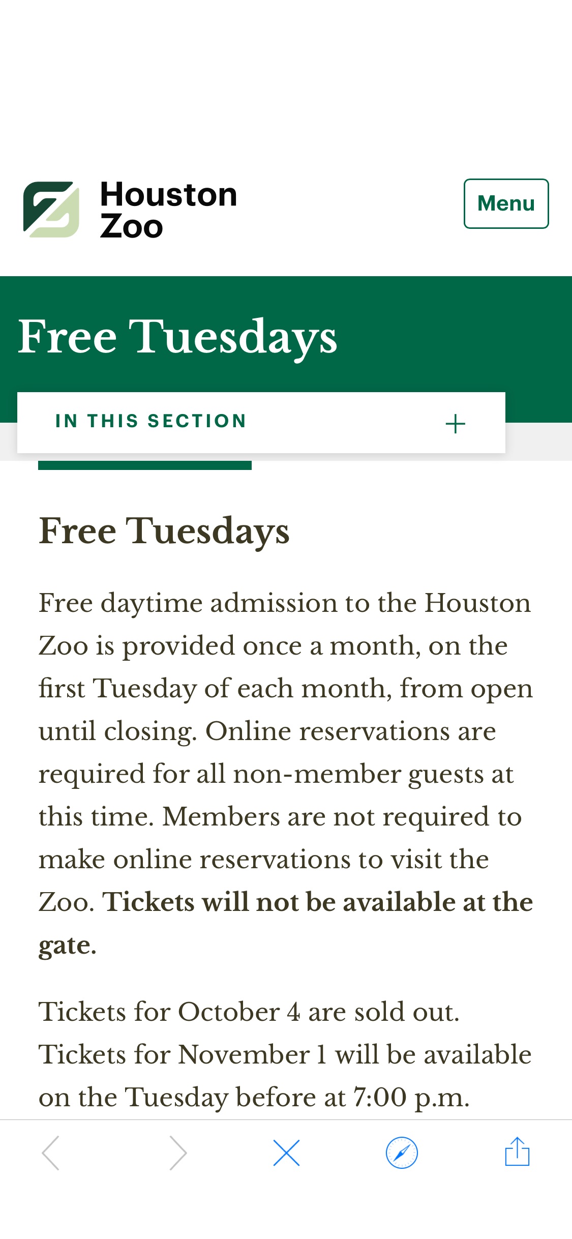 Free Tuesdays - The Houston Zoo休斯顿动物园免费开放日
