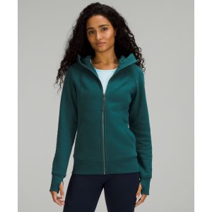 $89 Lululemon Scuba Full-Zip Hoodie 碧綠色特價