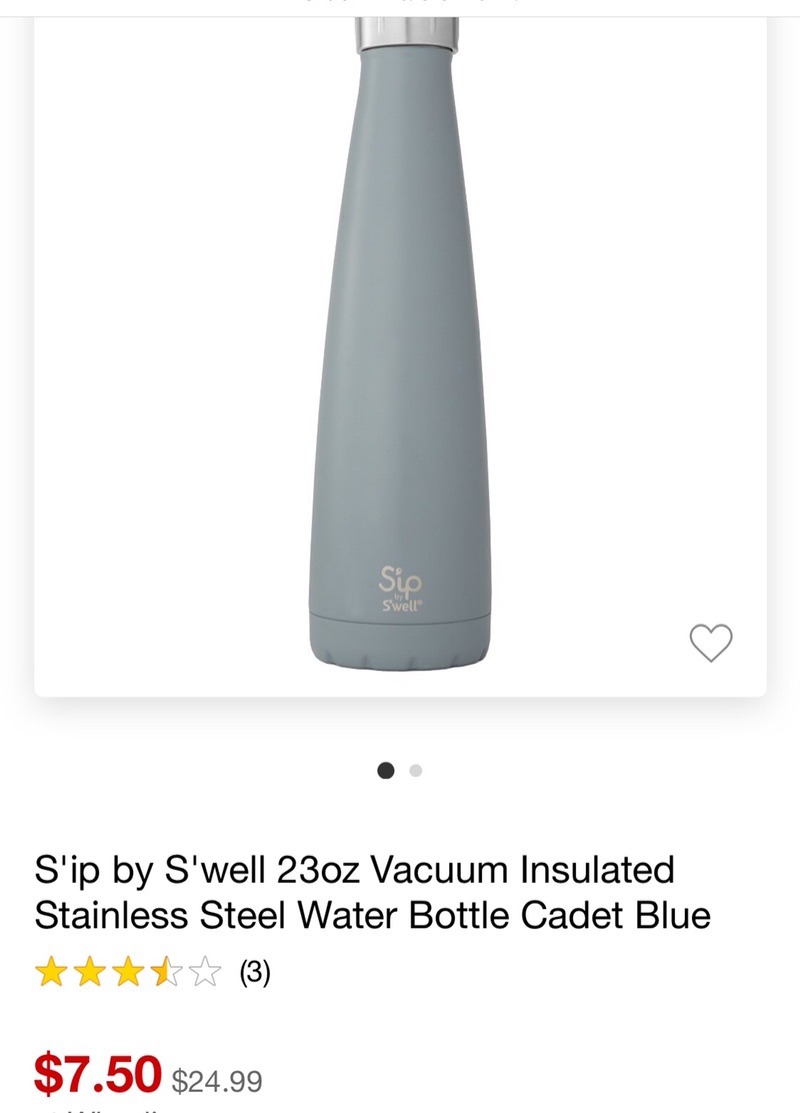 S'ip By S'well 23oz Vacuum Insulated Stainless Steel Water Bottle Cadet Blue : Targetswell保温保冷杯