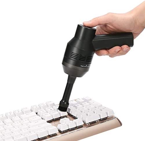 MECO Keyboard Cleaner with Cleaning Gel, Rechargeable Mini Vacuum Cordless Vacuum Desk Vacuum Cleaner
