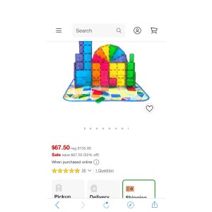 $67.5 Magna-tiles 84pc + Storage Bin/playmat Bundle : Target