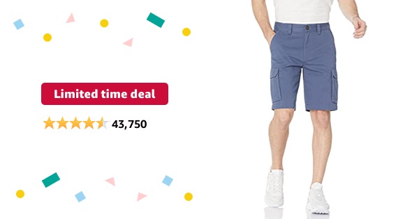 Limited-time deal: Amazon Essentials Men's Classic-Fit Cargo Short (Available in Big & Tall)
