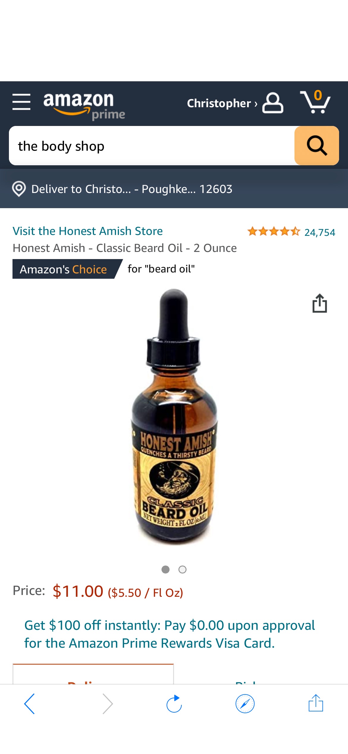 Amazon.com : Honest Amish - Classic Beard Oil - 2 Ounce : Beauty & Personal Care油