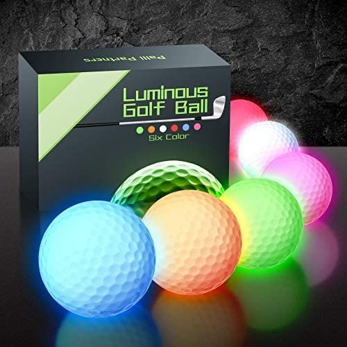 Amazon.com : 免费高尔夫球PalliPartners 6 pcs Glow Dark Golf Balls Bulk Light Up LED Golf Light Balls Night Sports Glow Dark Golf Balls for Men Multi Colors for Your Choice : Sports & Outdoors