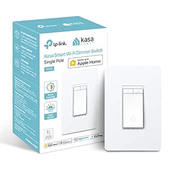Kasa Apple HomeKit Smart Dimmer Switch KS220, Single Pole, Neutral Wire Required, 2.4GHz Wi-Fi Light Switch Works with Siri, Alexa and Google Home, UL Certified, No Hub Required, White - Amazon.com