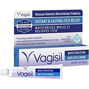 Vagisil Regular Strength Anti-Itch Moisturizing Feminine Cream for Women 1oz