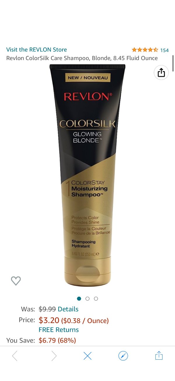 ColorSilk Care Shampoo, Blonde, 8.45 Fluid Ounce