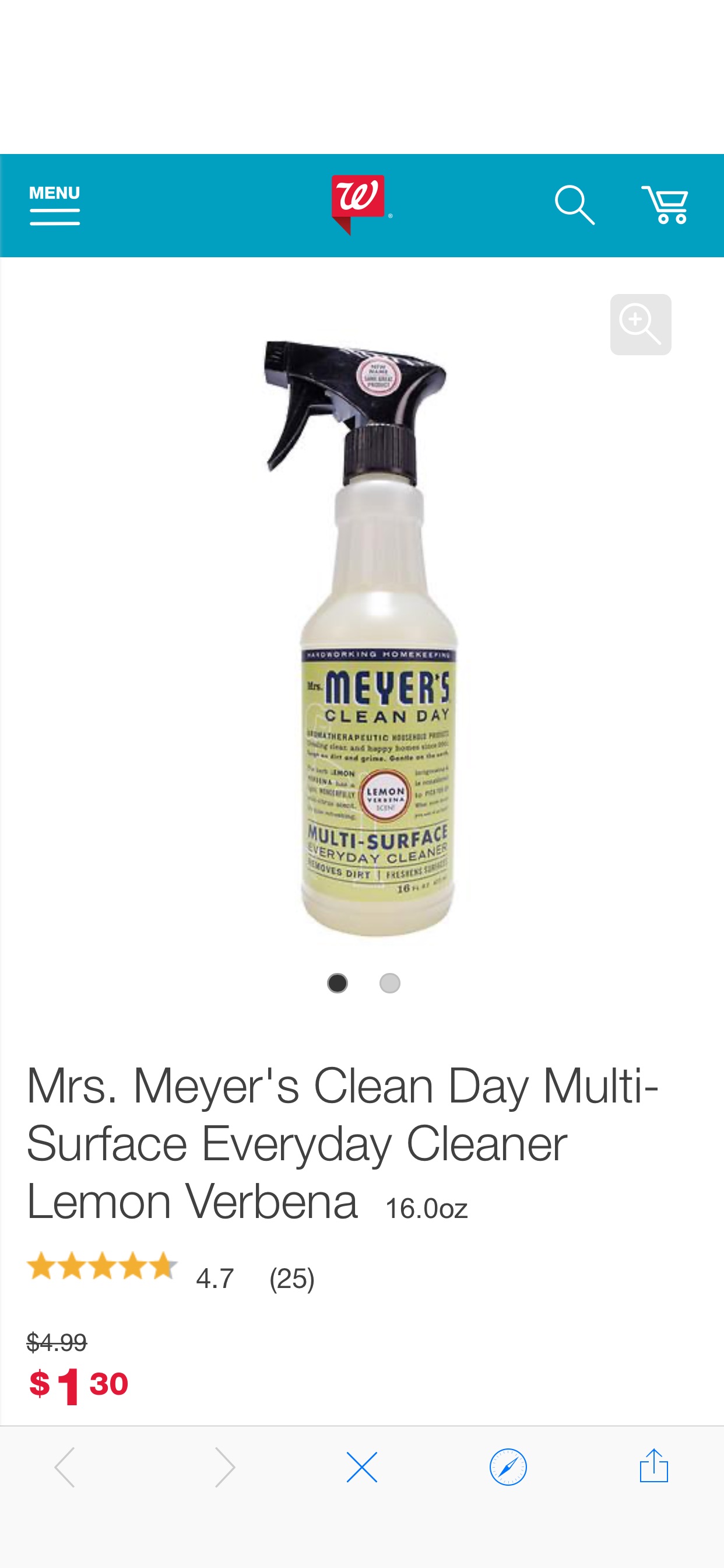 Mrs. Meyer's Clean Day Multi-Surface Everyday Cleaner 表面清洁液
