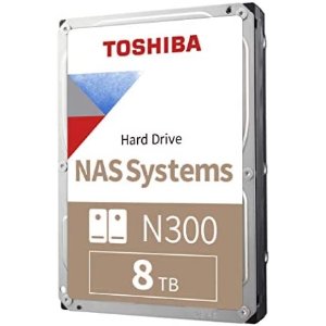 $135.63 Amazon.com: Toshiba N300 8TB NAS 3.5-Inch Internal Hard Drive 机械硬盘- CMR SATA 6 GB/s 7200 RPM 256 MB Cache - HDWG480XZSTA : Electronics