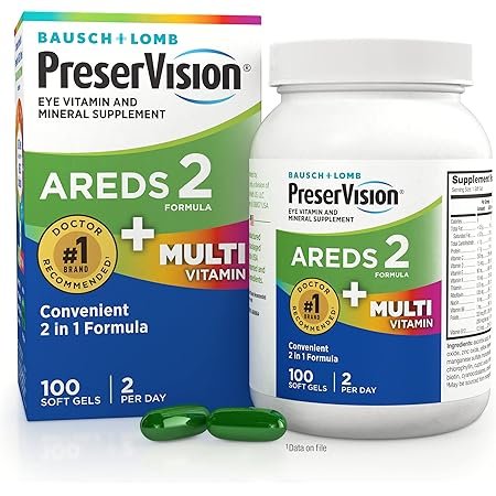PreserVision® AREDS 2 Formula + MultiVitamin Vitamin & Mineral Supplement 80 ct Soft Gels