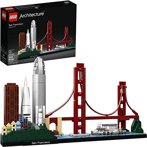 Amazon.com: LEGO Architecture Skyline Collection 21043 San Francisco Building Kit Includes Alcatraz Model, Golden Gate Bridge and Other San Francisco Architectural Landmarks (565 Pieces): 樂高三藩市