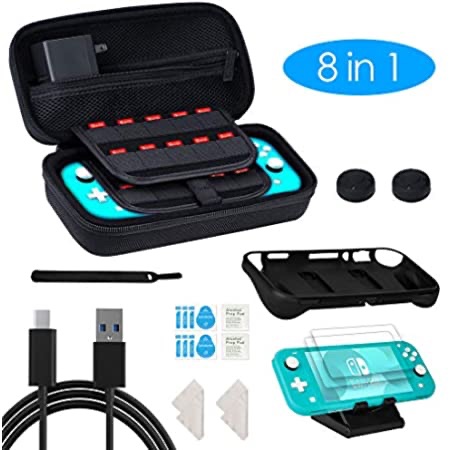 Amazon.com: Carrying Case for Nintendo Switch, SPERVS Portable Carry Cases & Storage with 20 Game Cartridges Hard Shell Pouch for Nintendo Switch Console & Accessories携带包