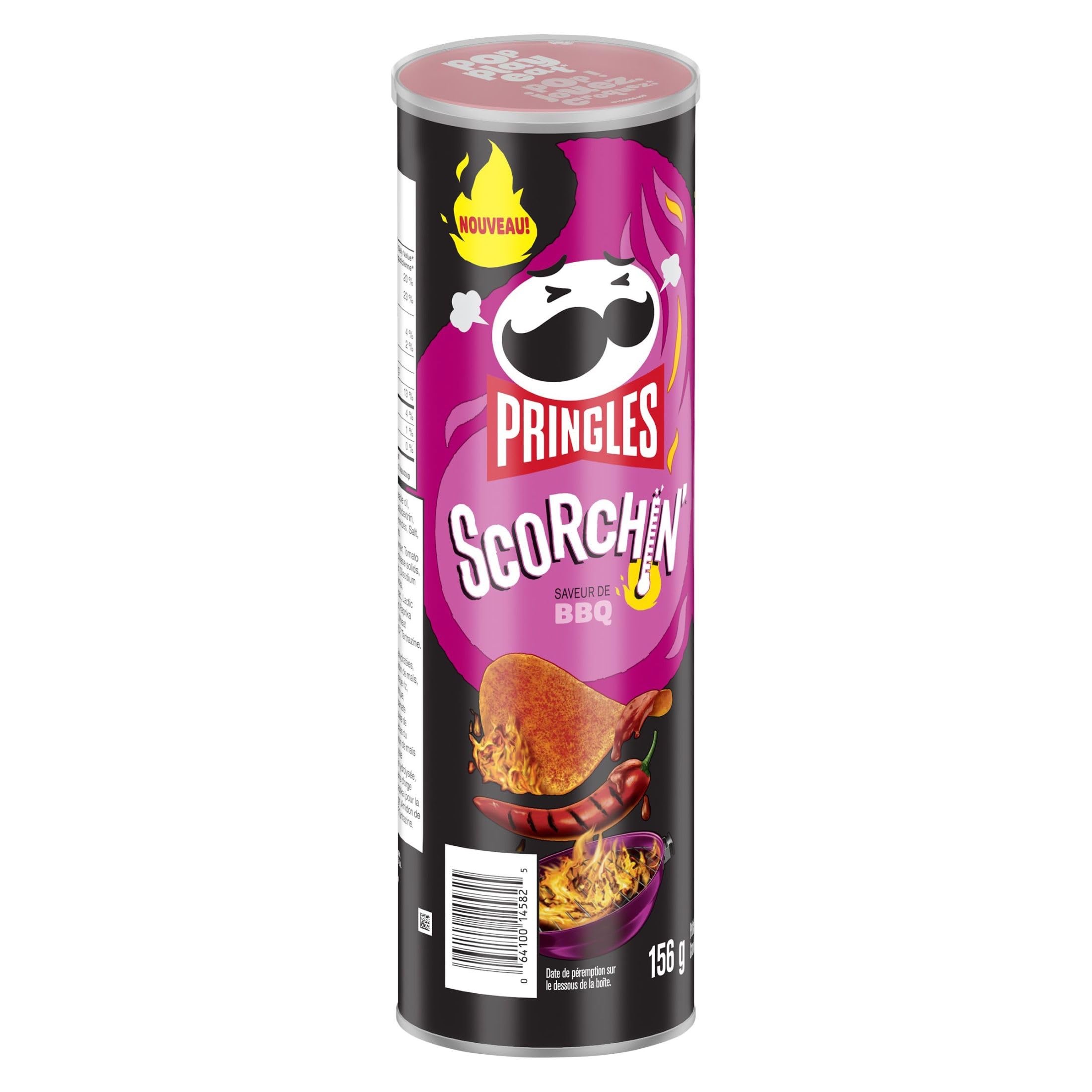 Pringles* Scorchin’* BBQ Flavour Potato Chips 156 g : Amazon.ca: Grocery & Gourmet Food