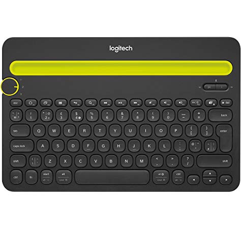 罗技K480无线键盘Amazon.com: Logitech Bluetooth Multi-Device Keyboard K480 – Black – works with Windows and Mac Computers, Android and iOS Tablets and Smartphones: Computers & Accessories