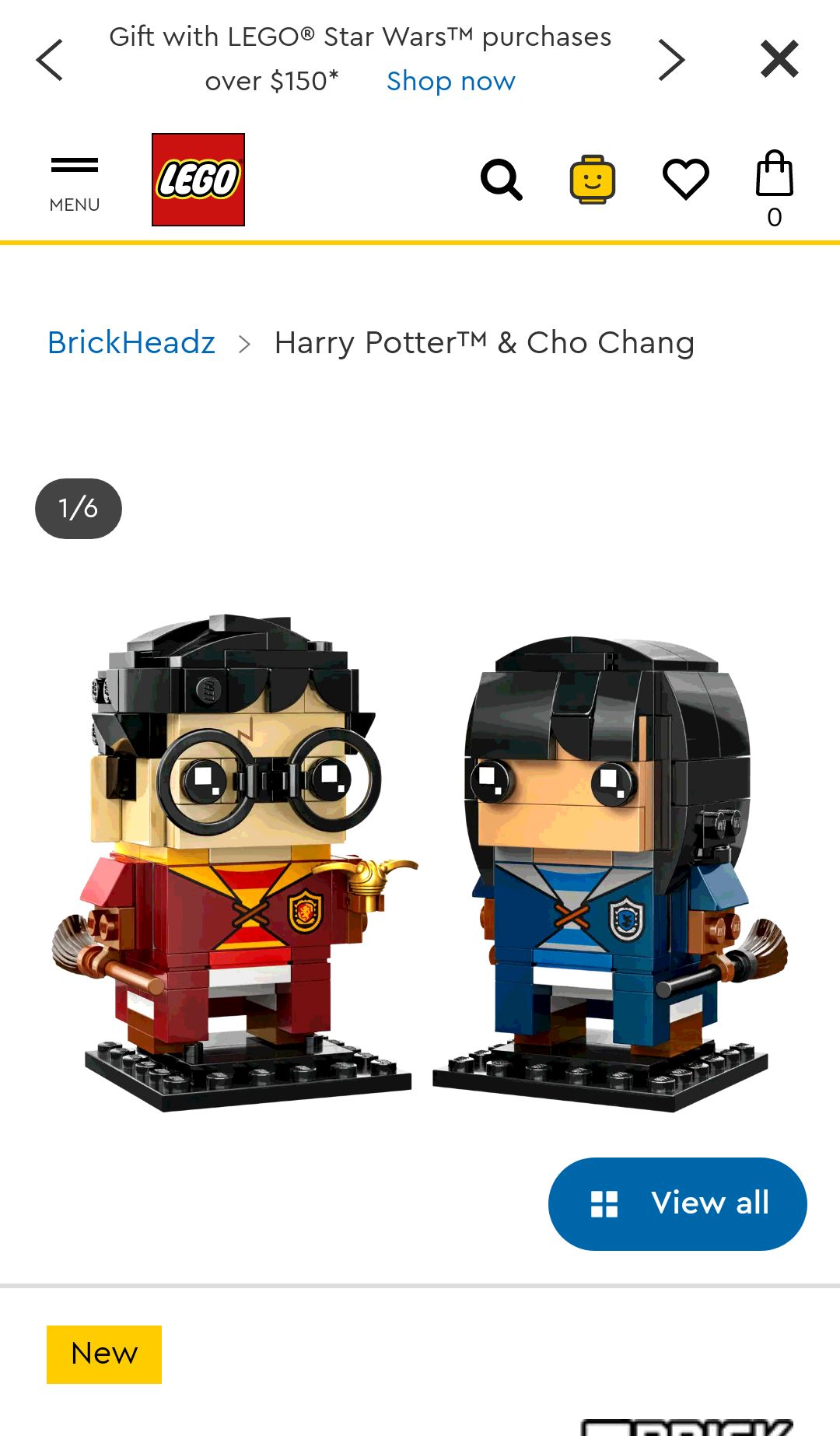 Harry Potter™ & Cho Chang 40616 | BrickHeadz | Buy online at the Official LEGO® Shop US