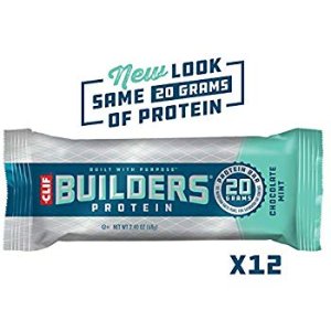 CLIF BUILDERS Chocolate Mint Protein Bars 2.4oz, 12 Count