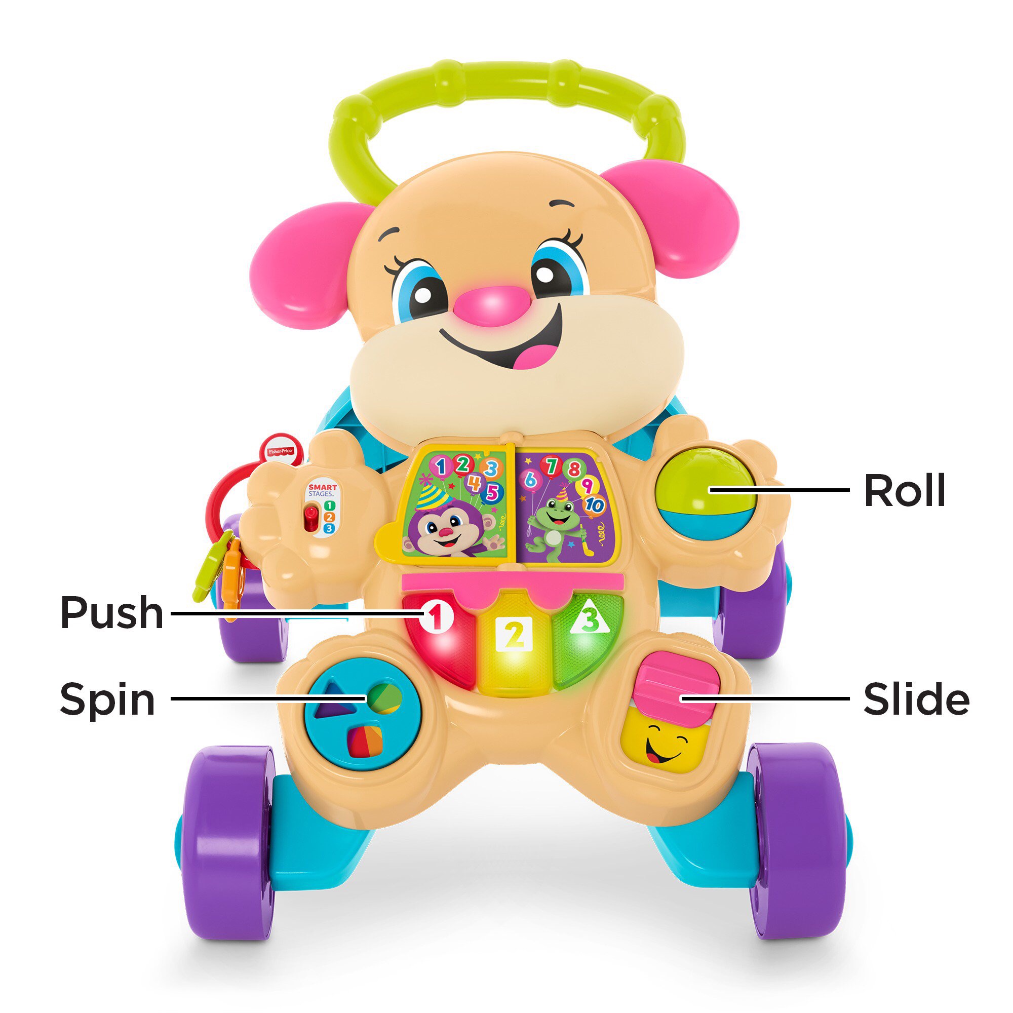 Fisher-Price Laugh & Learn Smart Stages Learn with Sis Walker - Walmart.com - Walmart.com学步车