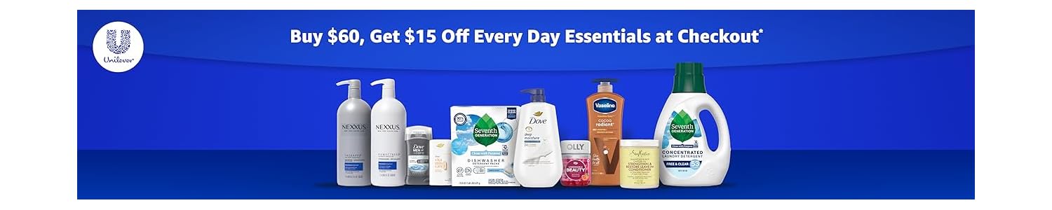 Spend $60, Get $15 OFF everyday essentials on Amazon