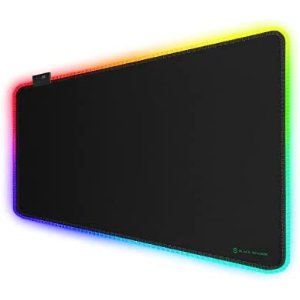 $13.99 Amazon.com: Black Shark RGB Mouse Pad Desk Pad 31.5 x11.75 x0.15 Large LED Desk Mat with Smooth Surface and 11 RGB Modes带灯防滑超大鼠标垫