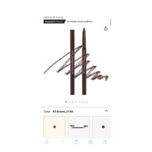 $4.9 Amazon.com : ETUDE Drawing Eye Brow #3 Brown 21AD | Long Lasting Eyebrow Pencil for Soft Textured Natural Daily Look Eyebrow Makeup | K-beauty : Beauty & Personal Care