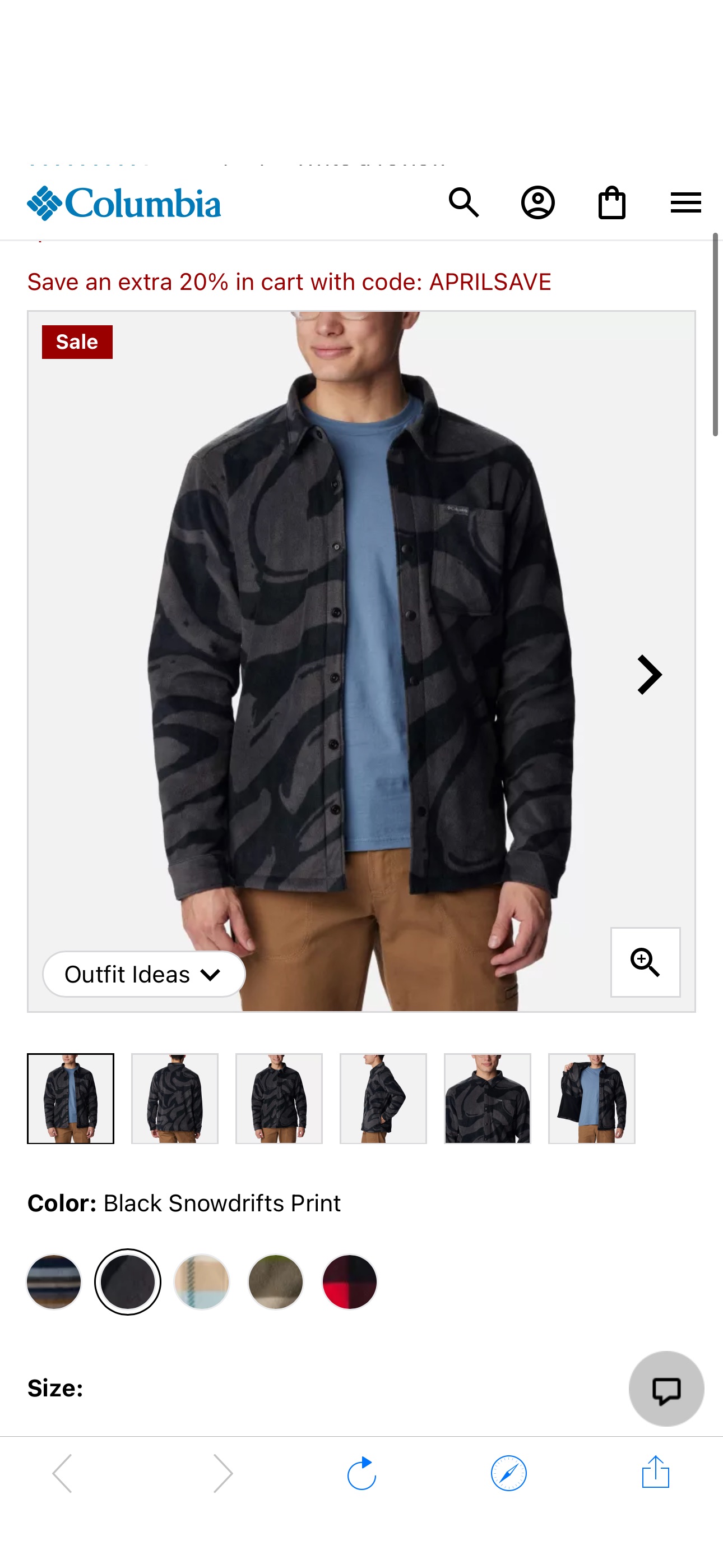 Men's Steens Mountain™ Printed Shirt Jacket | Columbia Sportswear 折扣码 APRILSAVE