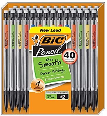 BIC 超顺滑 0.7mm 自动铅笔 (40支)