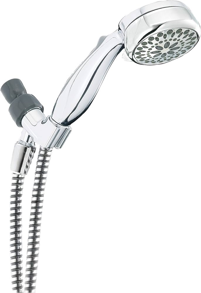 Amazon.com: Delta Faucet 7-Spray Touch-Clean Hand Held Shower Head with Hose, Chrome, 75700 : Everything Else 花洒