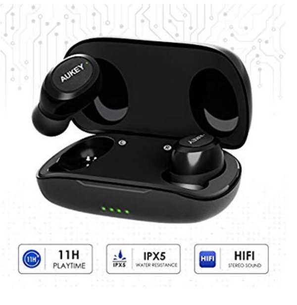 Wireless Earbuds, Bluetooth 5.0 True Wireless Earbuds with IPX5 Water-Resistant