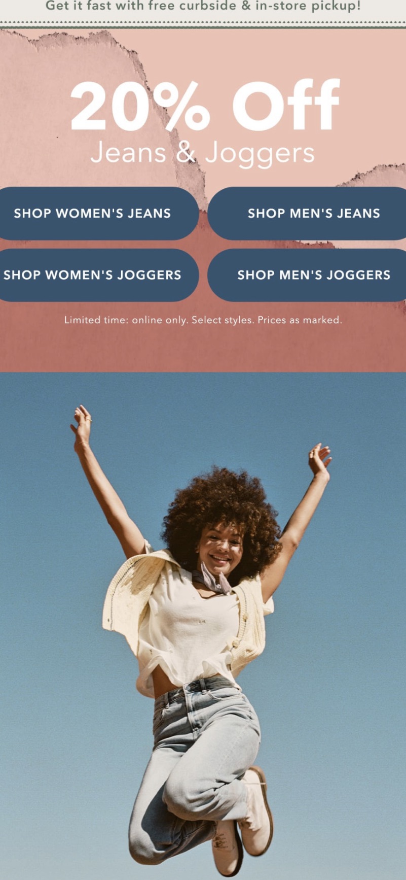 Women's Jeans: Mom, '90s, Jegging & More | American Eagle 牛仔裤运动裤8折