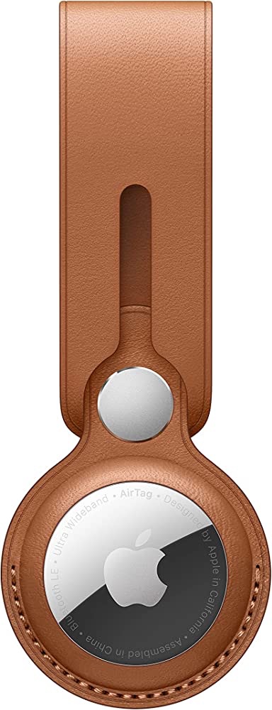 Amazon.com: Apple AirTag Leather Loop - Saddle Brown : Electronics