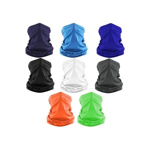 $8.47 COOLOO 8Pcs Neck Gaiter Scarf Bandana Balaclava Face Cover for Men Women, Magic Headband Dust Sun Wind Protection Headwear for Sports Outdoor Cycling Hiking Fishing Motorcycling Camping Sailing 围巾