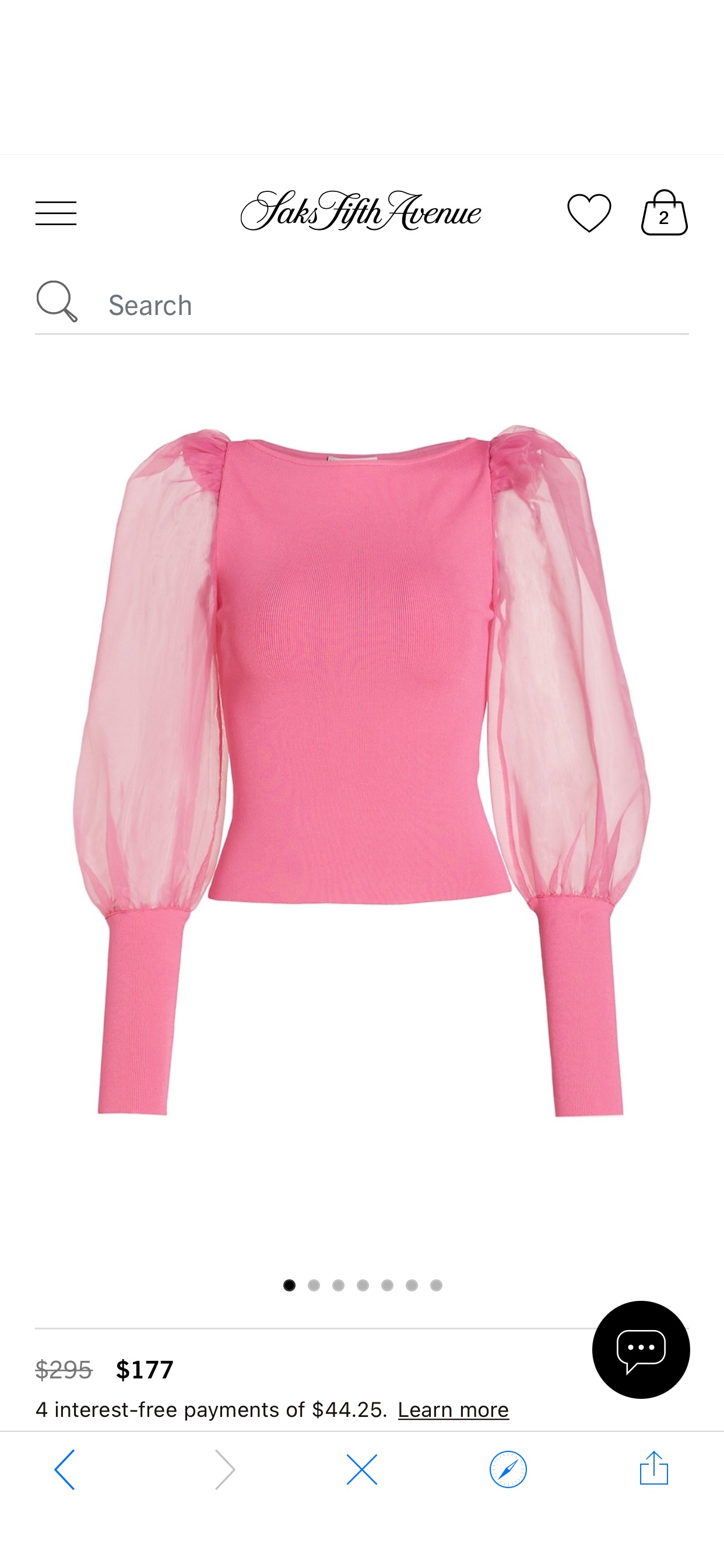 Shop Alice + Olivia Abella Chiffon Sleeve Sweater | Saks Fifth Avenue
毛衣