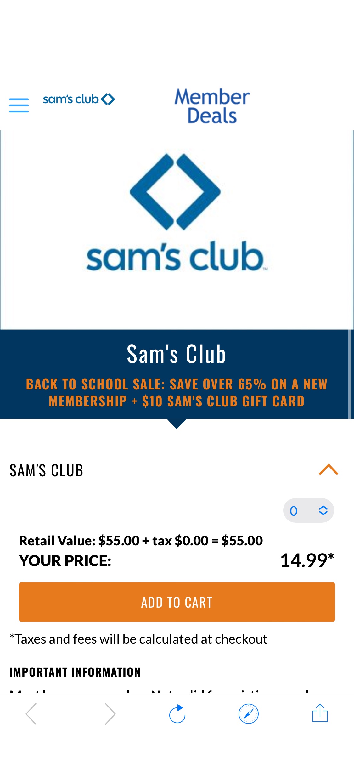 Sam's Club - MemberDeals会员