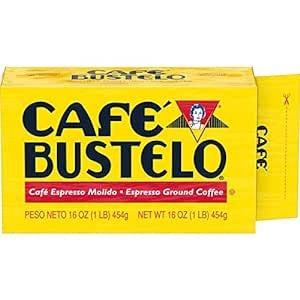 Café Bustelo Espresso Dark Roast Ground Coffee Brick, 16 Ounces (Pack of 12)
