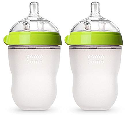 Comotomo 8盎司绿色奶瓶优惠1.54