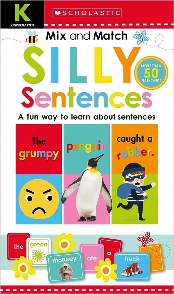 Mix & Match Silly Sentences Kindergarten Workbook: Scholastic Early Learners (Workbook): Scholastic: 9781338255928: Amazon.com: Books