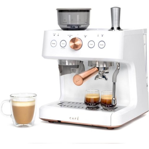 Café Bellissimo 翻新 半自动浓缩咖啡机+奶泡器 内置磨豆机