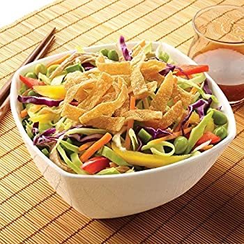 Fresh Gourmet Authentic Wonton Strips | 1 Pound | Low Carb | Crunchy Snack and Salad Topper