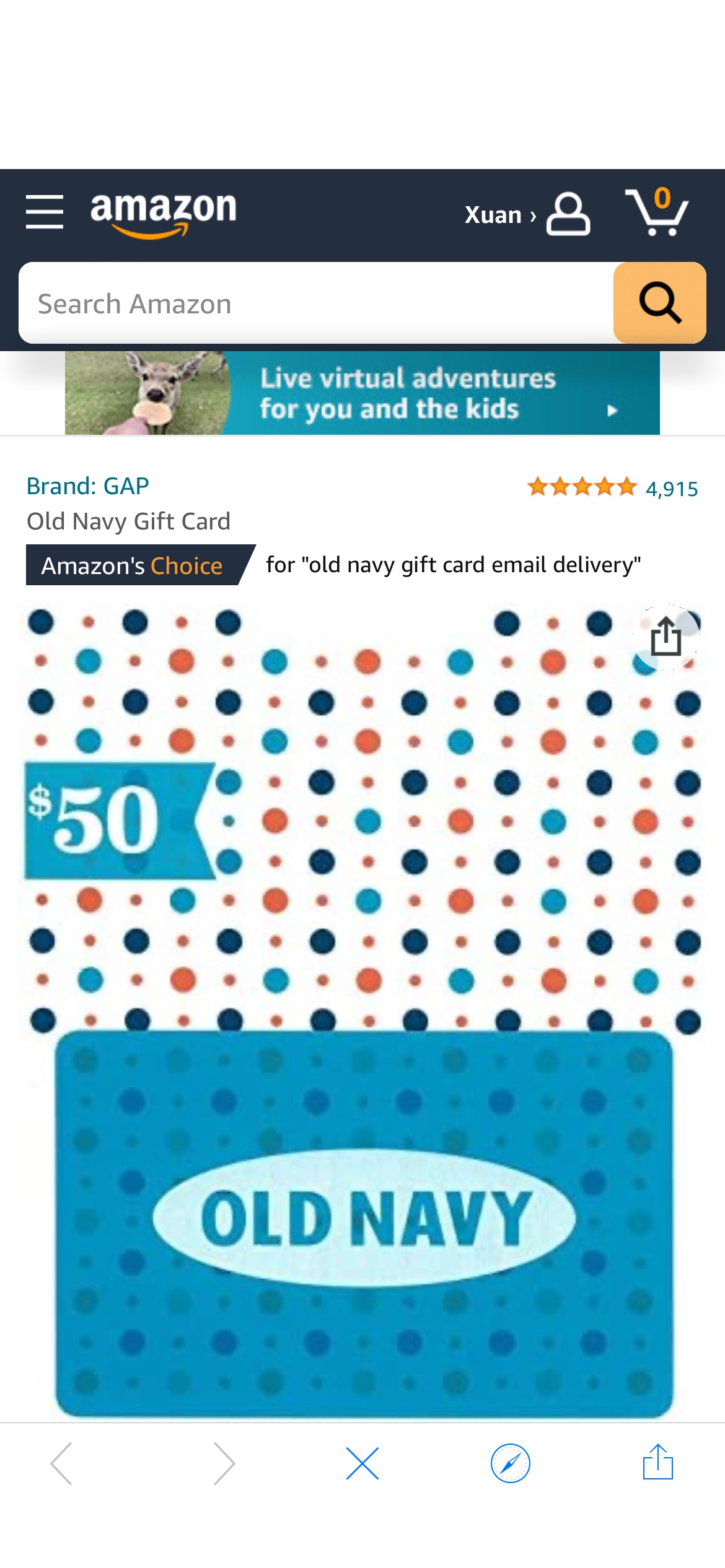八折礼卡Amazon.com: Old Navy $50 Gift Card : Gift Cards