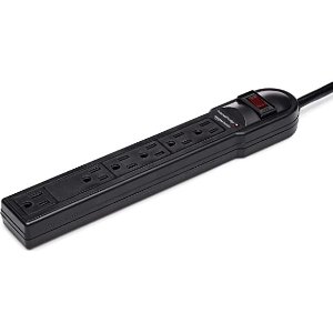 AmazonBasics 6-Outlet Power Strip, 6-Foot Long Cord, 790 Joule Surge Protection